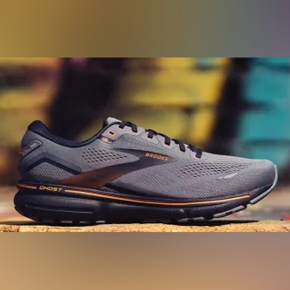 Brooks Ghost 15 Shoes Mens Size 9.5 Blue Navy Running Sneakers Athletic Comfort - Picture 2 of 11